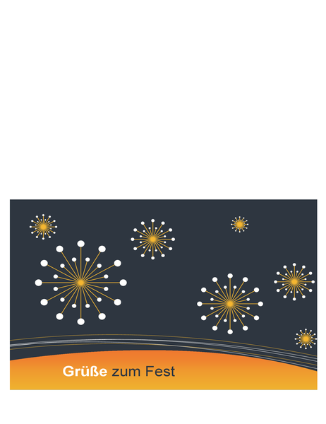 Feiertags-Grußkarte für Technologieunternehmen (mittig gefaltet) Feiertags-Grußkarte für Technologieunternehmen (mittig gefaltet)