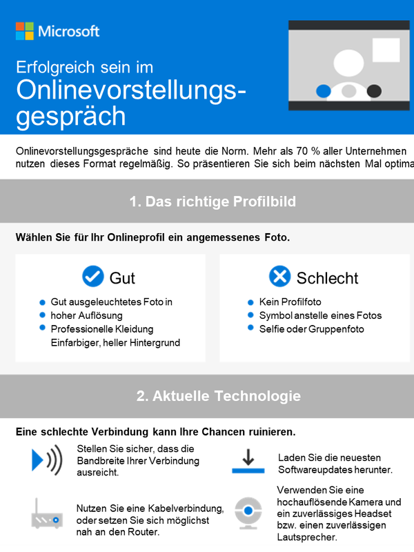 So präsentieren Sie sich in einem Onlinevorstellungsgespräch von Ihrer besten Seite So präsentieren Sie sich in einem Onlinevorstellungsgespräch von Ihrer besten Seite