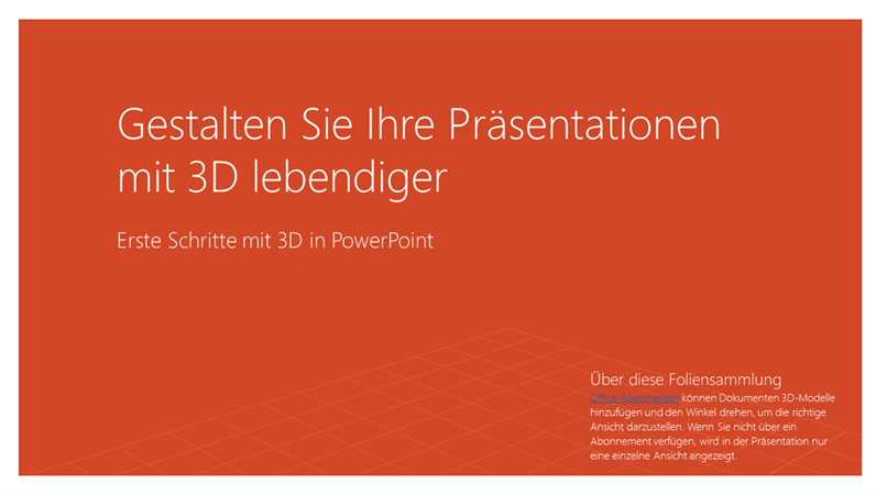 Beleben Sie Ihre Präsentationen mit 3D Beleben Sie Ihre Präsentationen mit 3D