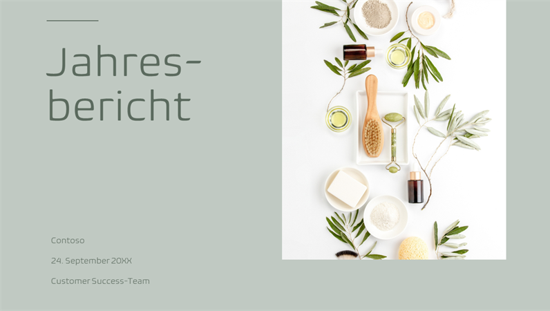 Präsentation mit minimalistischem Farbeinsatz Präsentation mit minimalistischem Farbeinsatz