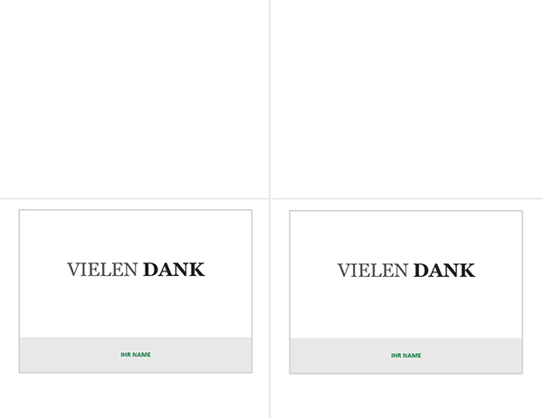 Dankschreiben für Vorstellungsgespräch (zwei pro Seite) Dankschreiben für Vorstellungsgespräch (zwei pro Seite)