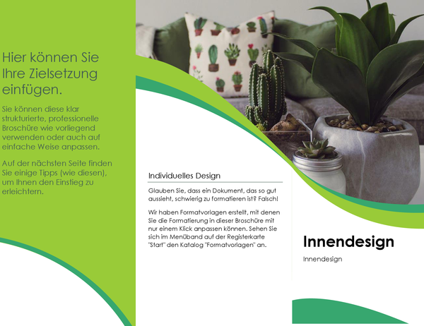 Broschüre „Innendesign“ Broschüre „Innendesign“