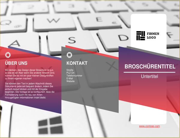 Moderne Broschüre Moderne Broschüre