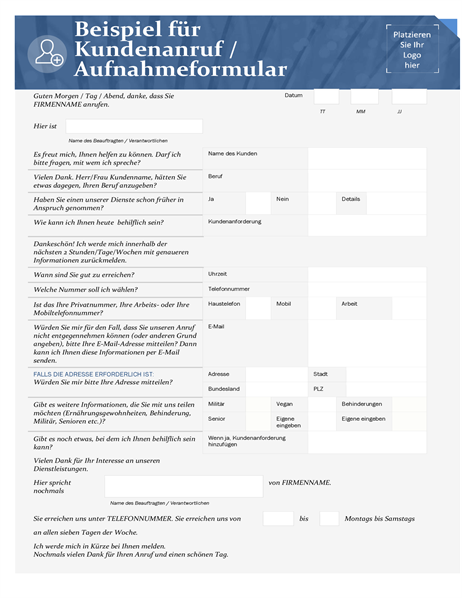 Telefon Skript für Kundenübernahme für Kleinunternehmen Telefon Skript für Kundenübernahme für Kleinunternehmen