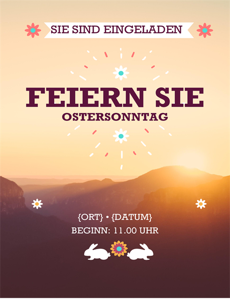 Oster-Flyer „Sonnenaufgang“ Oster-Flyer „Sonnenaufgang“