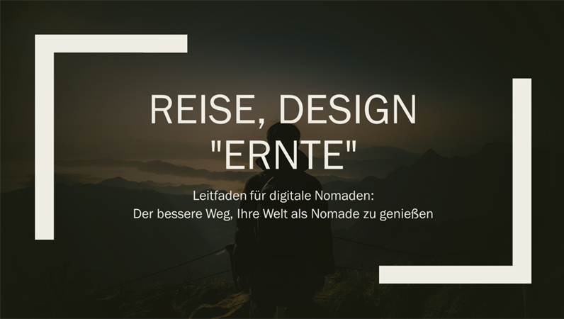 Reise, Design "Ernte" Reise, Design "Ernte"