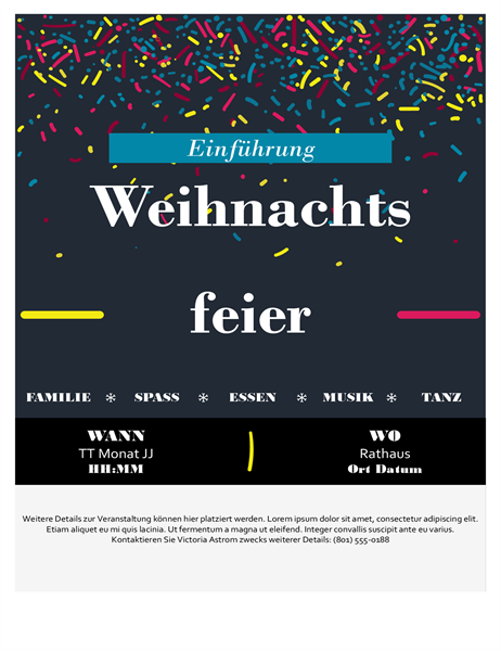 Handzettel für Ferienveranstaltung Handzettel für Ferienveranstaltung