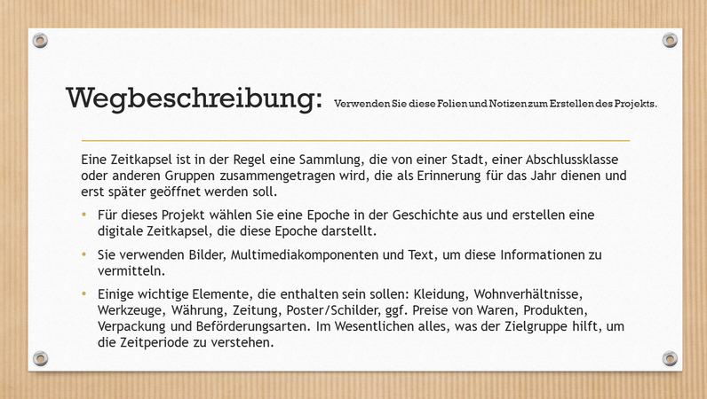Digitale Zeitkapsel Digitale Zeitkapsel