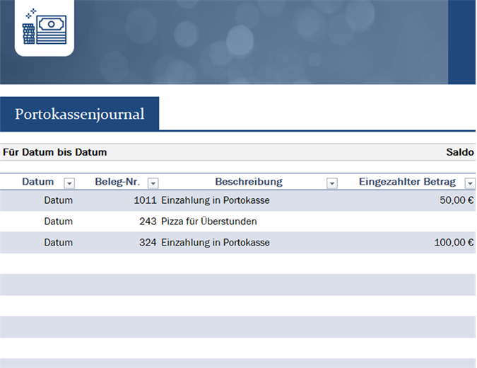 Kleinunternehmen Bargeldbuch Kleinunternehmen Bargeldbuch