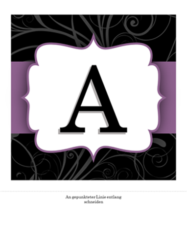 Geburtstagsbanner (Design mit lila Bändern) Geburtstagsbanner (Design mit lila Bändern)