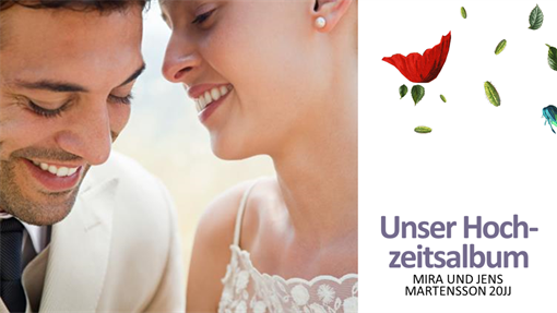 Florales Hochzeitsalbum Florales Hochzeitsalbum