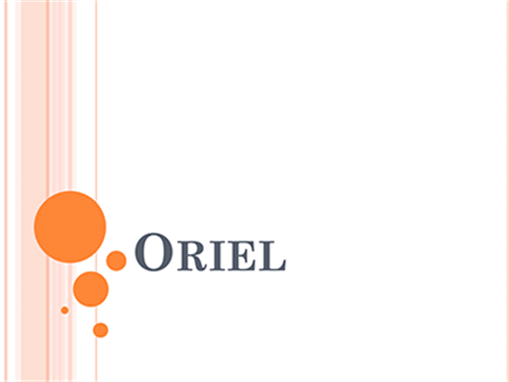 oriel theme powerpoint 2013