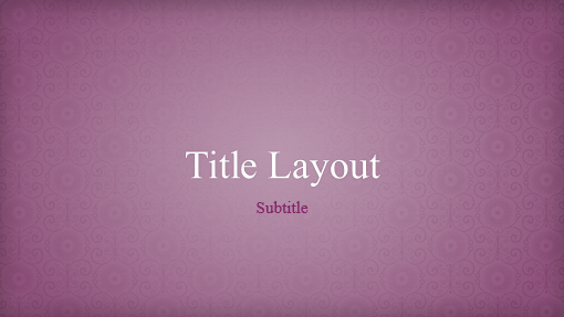 Pink floral brocade design presentation (widescreen) Pink floral brocade design presentation (widescreen)