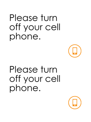 Cell phone off reminder Cell phone off reminder