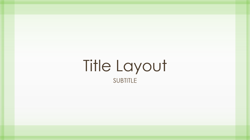 Sheer green border design presentation (widescreen) Sheer green border design presentation (widescreen)