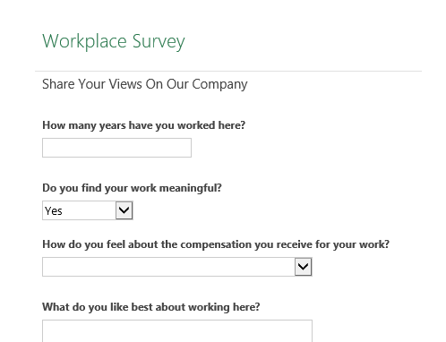 Enquête sur les conditions de travail Enquête sur les conditions de travail
