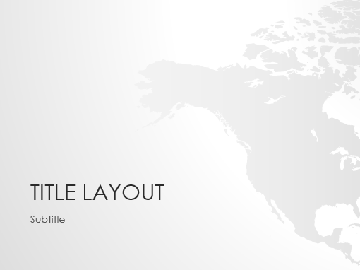 World maps series, North America presentation (widescreen)