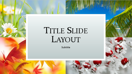 Four seasons nature presentation (widescreen)