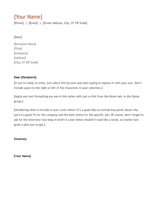 Cover letter for ms application