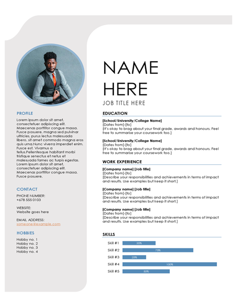 Blue grey CV Blue grey CV