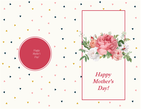 Retro roses Mother’s Day card Retro roses Mother’s Day card