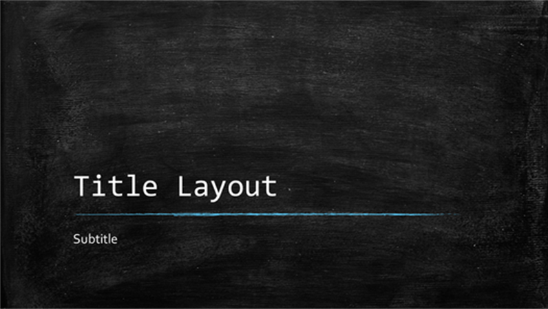 Blackboard educational presentation (widescreen) Blackboard educational presentation (widescreen)