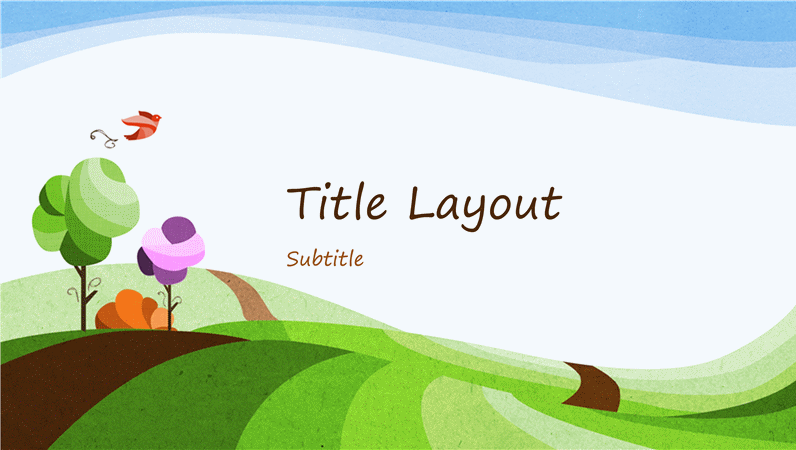 Nature presentation, illustrated landscape design (widescreen) Nature presentation, illustrated landscape design (widescreen)