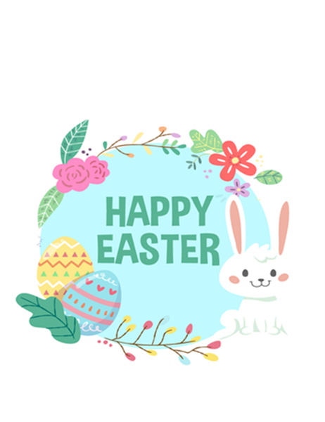 Happy Easter card (quarter-fold) Happy Easter card (quarter-fold)