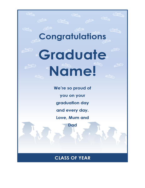 Graduate congratulations flyer (Graduation Party design) Graduate congratulations flyer (Graduation Party design)