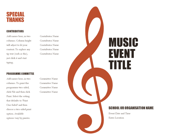 Music programme Music programme