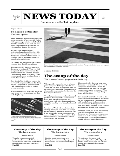 Traditional newspaper Traditional newspaper