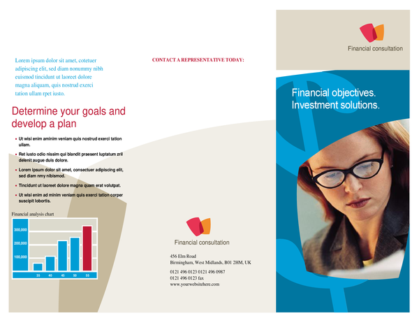 Financial business brochure (tri-fold) Financial business brochure (tri-fold)