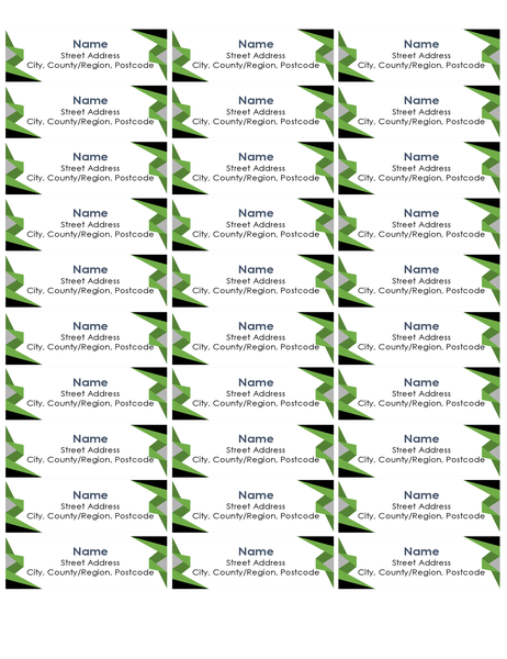 Triangles labels (30 per page) Triangles labels (30 per page)