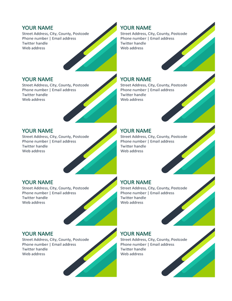 Modern capsules business cards Modern capsules business cards