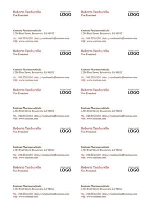 business cards 10 per sheet