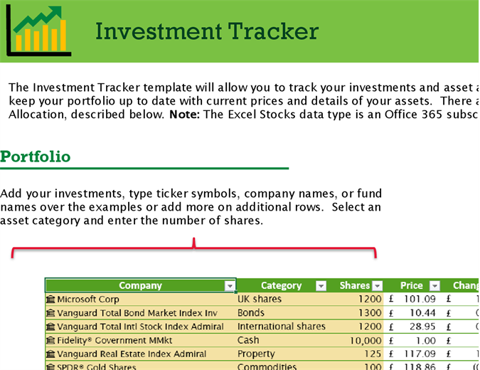 Investment tracker Investment tracker