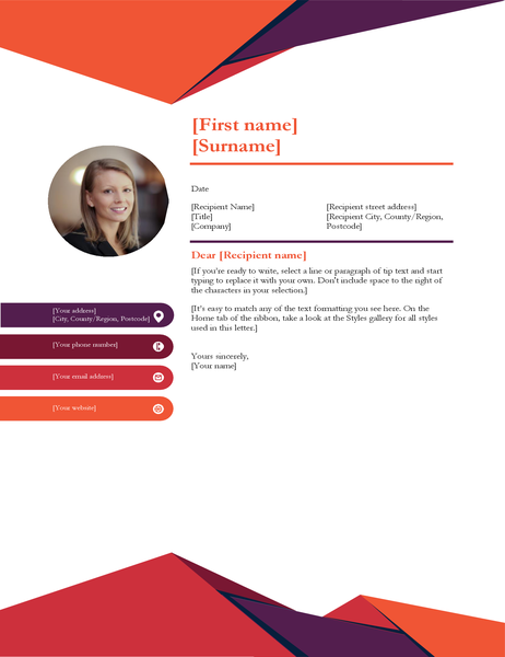 Contemporary photo cover letter Contemporary photo cover letter