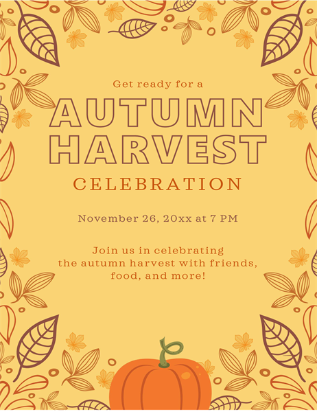 Autumn flyer Autumn flyer