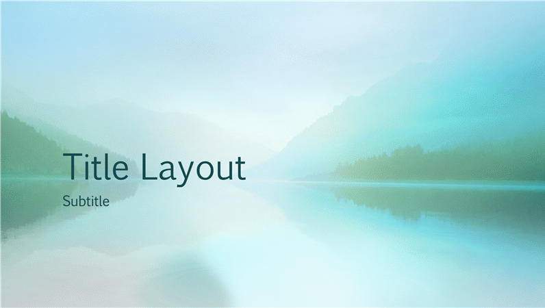 Serenity nature presentation (widescreen)