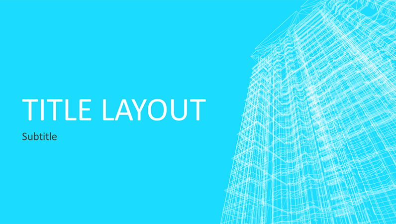 Business wireframe building presentation (widescreen) Business wireframe building presentation (widescreen)