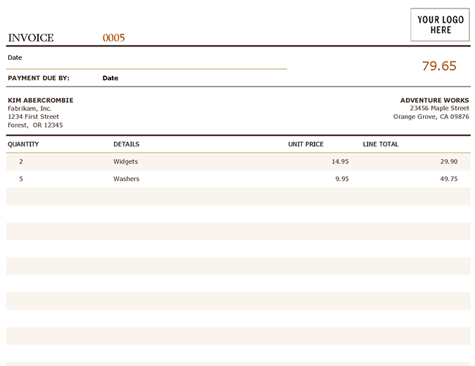 billing invoice