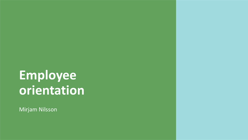 Employee orientation presentation Employee orientation presentation
