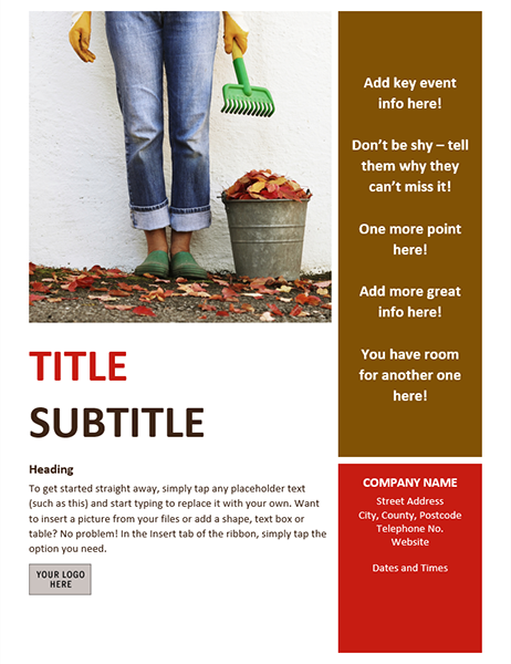 Seasonal event flyer (autumn) Seasonal event flyer (autumn)