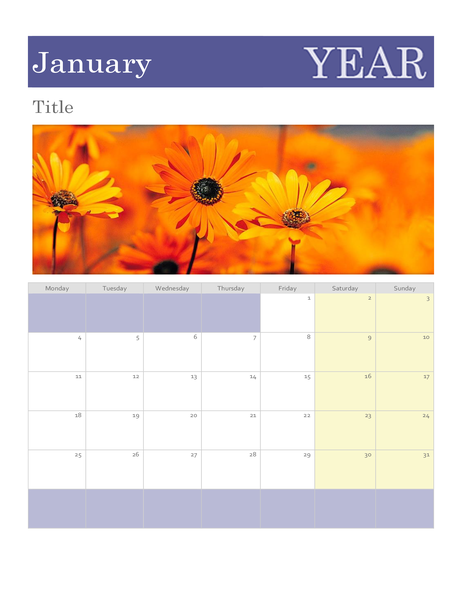 Photo calendar Photo calendar