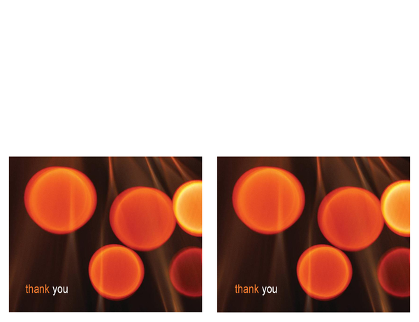 Technology business thank you card (2 per page, half-fold) Technology business thank you card (2 per page, half-fold)