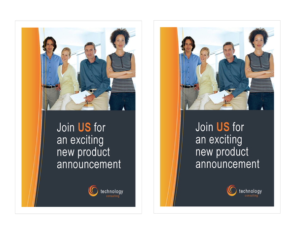 Technology business invitation (2 per page) Technology business invitation (2 per page)