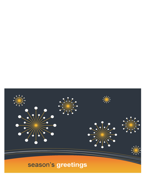 Technology business Christmas card (half-fold) Technology business Christmas card (half-fold)