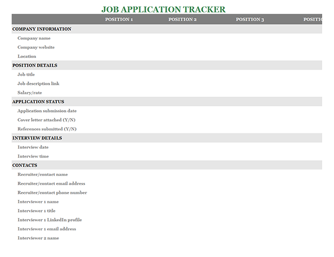 Job application manager Job application manager