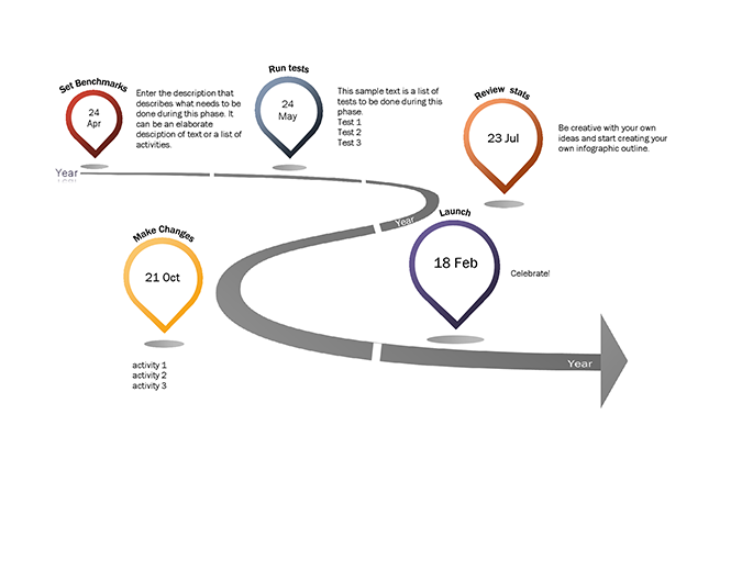 Milestone infographic timeline Milestone infographic timeline