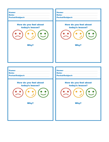 Exit tickets Exit tickets